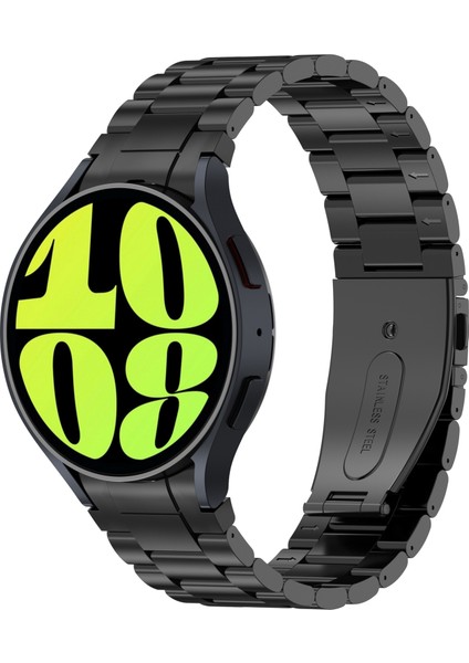Samsung Galaxy Watch Için Üç Boncuklu Askı6/6 Klasik/5/5 Pro Siyah (Yurt Dışından)