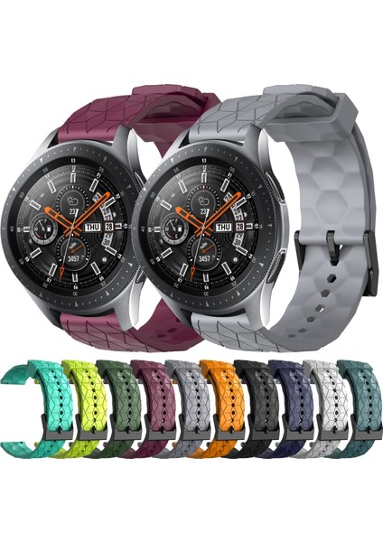 Samsung Galaxy Watch 46MM Gri Için Futbol Desenli Watch Band (Yurt Dışından) fırsatları