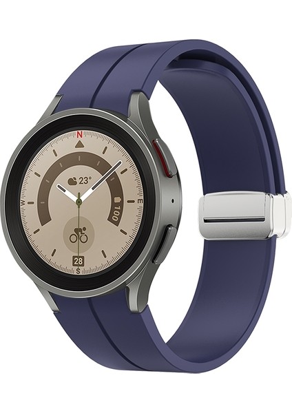 Watch Band Için Samsung Galaxy Watch5 40&44MM / Pro 45MM Koyu Mavi (Yurt Dışından)