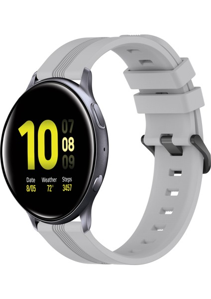 Samsung Galaxy Watch Active 2 44MM Gri Için Silikon Watch Band (Yurt Dışından)