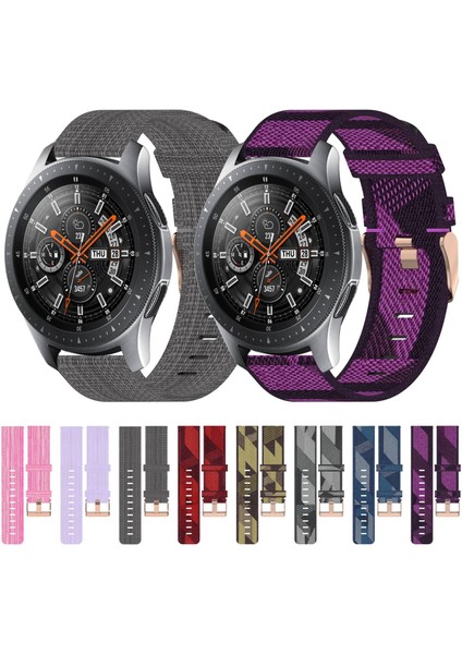 Samsung Galaxy Watch 46MM Kırmızı Için Naylon Dokuma Watch Band (Yurt Dışından) fırsatları