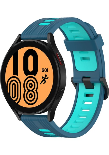 Samsung Galaxy Watch 4 44MM Mavi+Su Ördek Için Silikon Watch Band (Yurt Dışından)