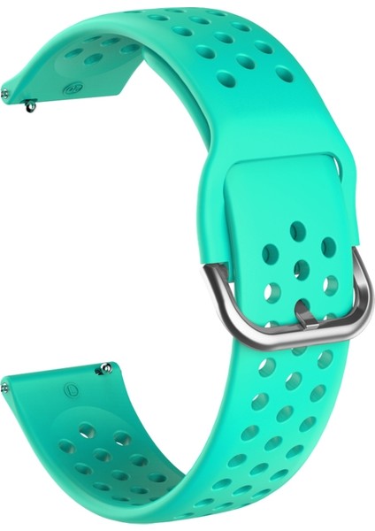 20MM Huami Amazfit Gts/samsung Galaxy Izle Aktif 2/huawei Izle Gt2 42MM Iç Toka Nefes Alabilir Saat Kayışı Teal (Yurt Dışından)
