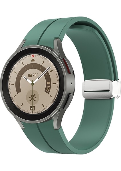 Watch Band Için Samsung Galaxy Watch5 40&44MM / Pro 45MM Ordu Yeşili (Yurt Dışından)