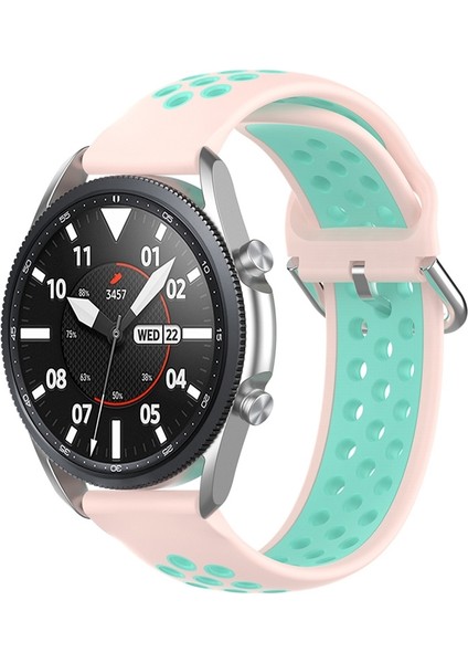 Galaxy Watch 3 Için Kayış 45MM Açık Pembe Deniz Mavisi (Yurt Dışından)