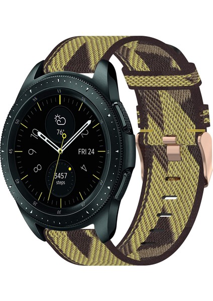 Samsung Galaxy Watch 42MM Sarı Için Naylon Dokuma Watch Band (Yurt Dışından)