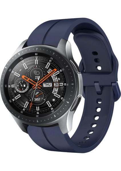 Samsung Galaxy Watch 46MM Lacivert Için Silikon Watch Band (Yurt Dışından)