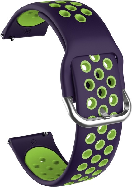 Samsung Galaxy Watch Active2 44MM Kordonlu Saat Mor+Limon Yeşili Için (Yurt Dışından)