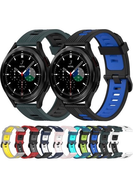 Samsung Galaxy Watch 4 Classic Için Silikon Watch Band 46MM Siyah+Gri (Yurt Dışından) fırsatları