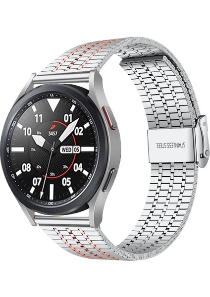 Paslanmaz Çelik Saat Kordonu Gümüş+Gül (Yurt Dışından)