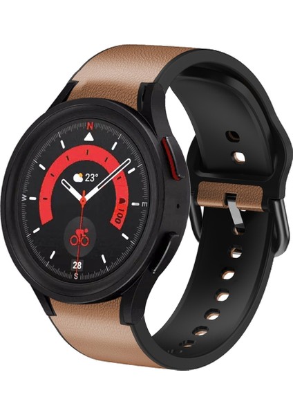 Samsung Galaxy Watch 5 40MM Açık Kahverengi Için Silikon Watch Band (Yurt Dışından)