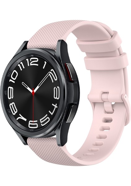 Samsung Galaxy Watch 6 Classic Için Silikon Kayış 47MM Pembe (Yurt Dışından)