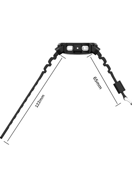 Samsung Galaxy Watch5 44MM Koyu Mavi Için Silikon Watch Band (Yurt Dışından)