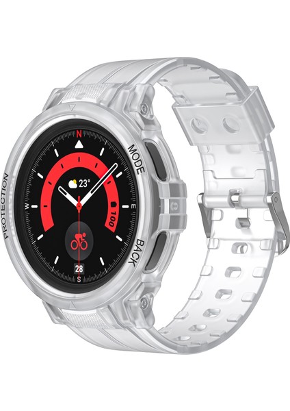 Samsung Galaxy Watch 5 Pro 45MM Şeffaf Için Tpu Watch Band (Yurt Dışından)