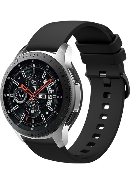Samsung Galaxy Watch 46MM Siyah Için Silikon Watch Band (Yurt Dışından)