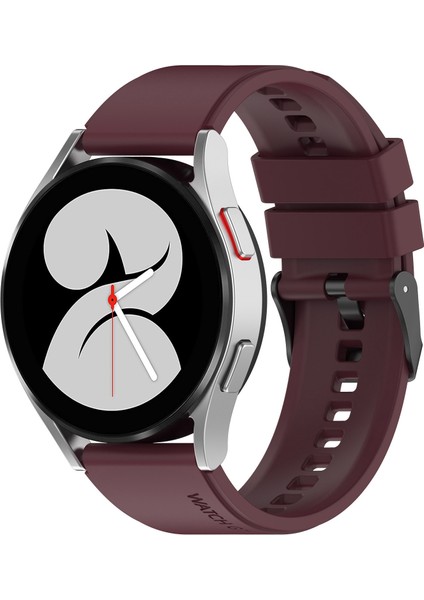 Samsung Galaxy Watch 5 Pro 45MM Şarap Kırmızısı Için Silikon Watch Band (Yurt Dışından)