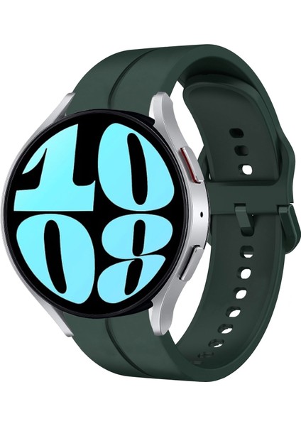 Samsung Galaxy Watch 6 40MM Koyu Yeşil Için 20MM Silikon Kayış (Yurt Dışından)