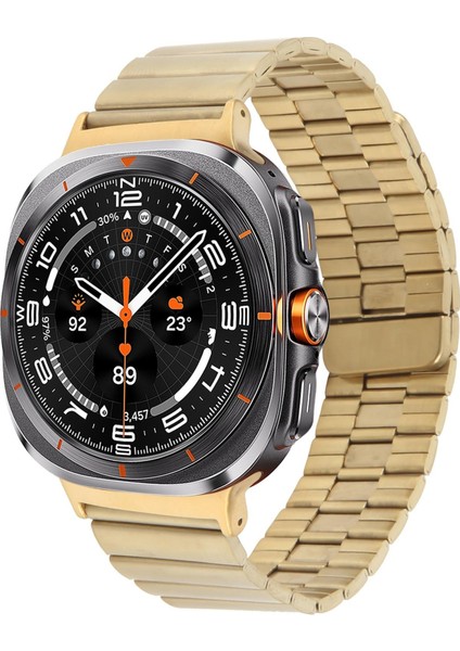 Samsung Galaxy Watch Ultra 47MM Altın Için Bambu Metal Watch Band (Yurt Dışından)