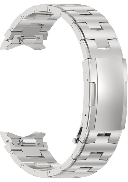 Samsung Galaxy Watch Için Metal Saat Bandı6/6 Klasik/5/5 Pro Gümüş (Yurt Dışından)