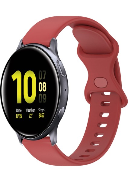 Samsung Galaxy Watch Active 2 Kırmızı Için Silikon Watch Band (Yurt Dışından)