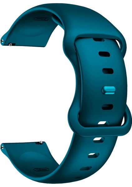 Kordonlu Saat 20MM Samsung Galaxy Watch Active 3 41MM Koyu Yeşil (Yurt Dışından)