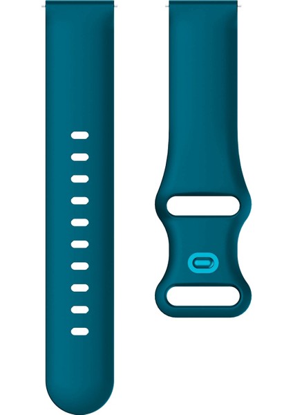 Kordonlu Saat 20MM Samsung Galaxy Watch Active 3 41MM Koyu Yeşil (Yurt Dışından)