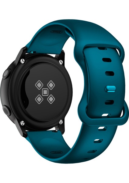 Kordonlu Saat 20MM Samsung Galaxy Watch Active 3 41MM Koyu Yeşil (Yurt Dışından)