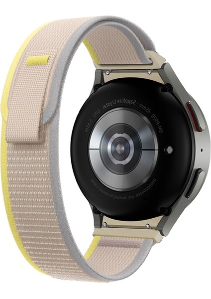 Samsung Galaxy Watch 5 Pro Için Naylon Watch Band Bej Beyaz (Yurt Dışından) fiyatları