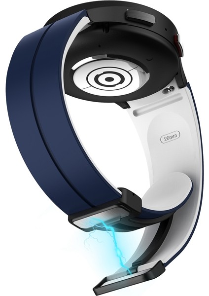 Samsung Galaxy Watch 6/6 Klasik Gece Mavisi+Beyaz Için Silikon Watch Band (Yurt Dışından) modelleri