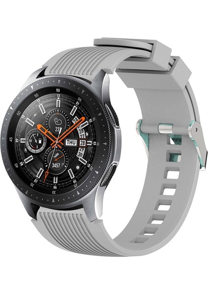 Galaxy Watch 46MM Gri Için Dikey Tahıl Bilek Kayışı Watch Band (Yurt Dışından)