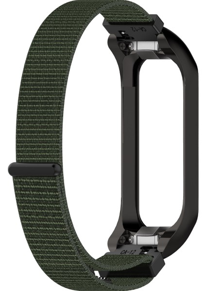 Samsung Galaxy Fit 2 Naylon Döngü Watch Band Ordu Yeşil + Siyah Çerçeve Için (Yurt Dışından) modelleri