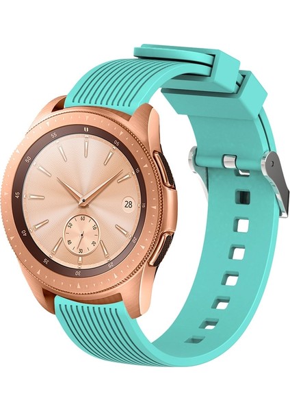 Galaxy Watch 42MM Nane Yeşili Için Dikey Tahıl Bilek Kayışı Watch Band (Yurt Dışından)