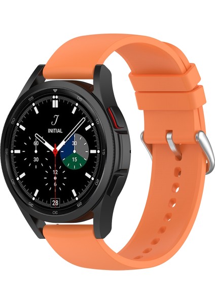 Samsung Galaxy Watch 5 44MM Turuncu Için Silikon Watch Band (Yurt Dışından)