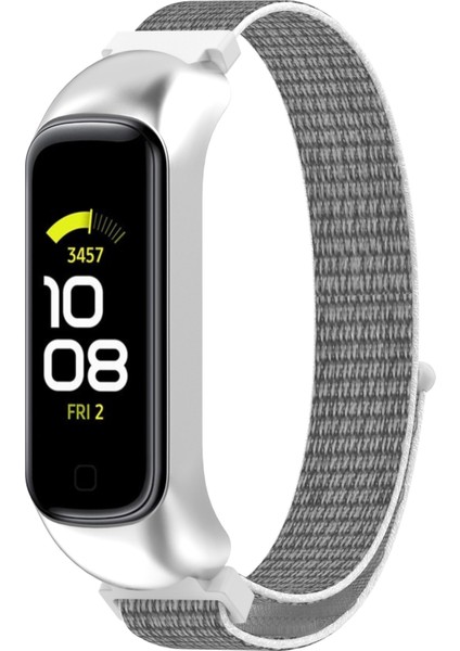 Samsung Galaxy Fit 2 Naylon Döngü Watch Band Renkli + Gümüş Çerçeve Için (Yurt Dışından)