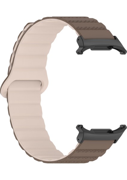 Samsung Galaxy Watch Ultra Için 47MM Manyetik Silikon Kayış Kahverengi Kayısı (Yurt Dışından) fırsatları