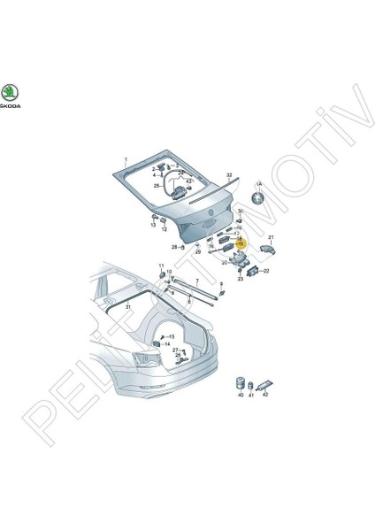 Superb Bagaj Açma Butonu Kameralı 3V0827566G (2015-2022) fiyatları