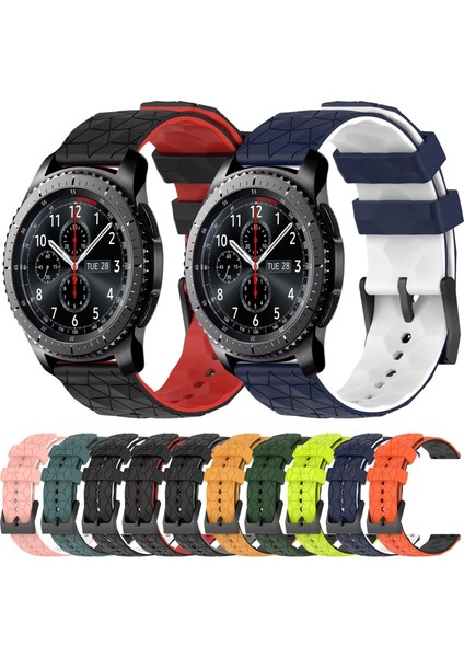 Samsung Gear S3 Frontier Ordu Yeşili+Siyah Için Iki Renkli Silikon Saat Bandı (Yurt Dışından) fırsatları