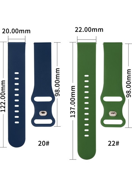 Samsung Galaxy Watch 3 Için 41MM Silikon Kayış Koyu Mor (Yurt Dışından)