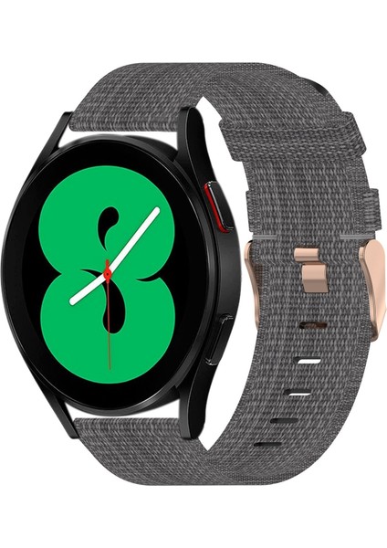 Samsung Galaxy Watch 4 44MM Koyu Gri Için Naylon Dokuma Watch Band (Yurt Dışından)