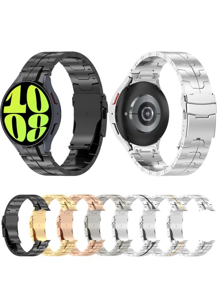 Samsung Galaxy Watch 6/6 Klasik Gümüş Için Düğme Metal Kayış (Yurt Dışından) fiyatları