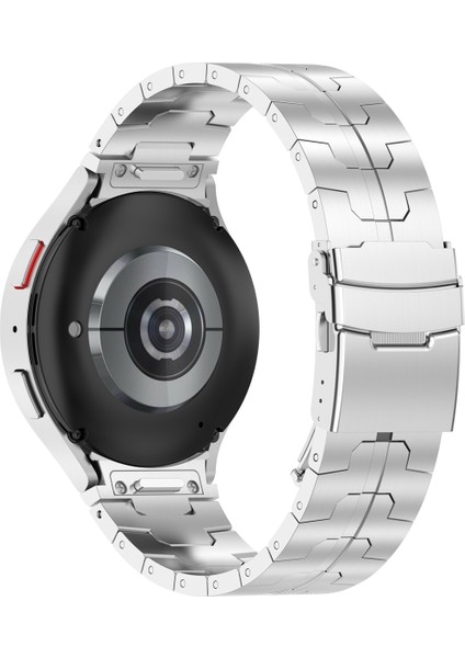 Samsung Galaxy Watch 6/6 Klasik Gümüş Için Düğme Metal Kayış (Yurt Dışından) modelleri