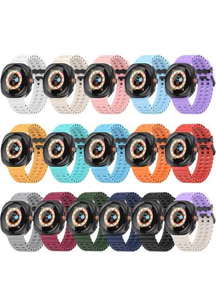 Samsung Galaxy Watch Ultra 47MM Kırmızı Için Ocean Silikon Kayış (Yurt Dışından) modelleri