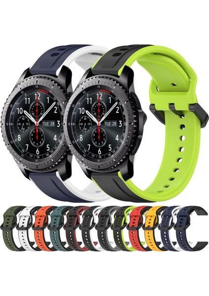 Samsung Gear S3 Frontier Siyah+Kırmızı Için Dışbükey Döngü Silikon Kayış (Yurt Dışından) fırsatları