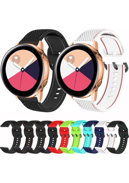 Samsung Galaxy Watch5 40MM/44MM / Watch5 Pro Siyah+Yeşil Çizgi Için Watch Band (Yurt Dışından)