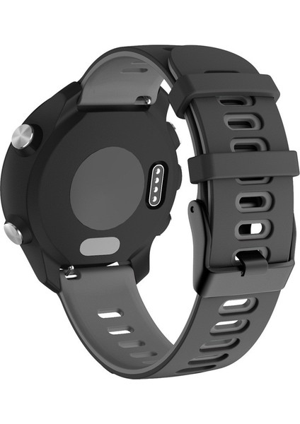 Huawei Watch GT2E Silikon Bilek Kayışı 20MM Siyah+Gri (Yurt Dışından)
