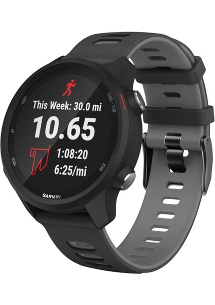Huawei Watch GT2E Silikon Bilek Kayışı 20MM Siyah+Gri (Yurt Dışından)