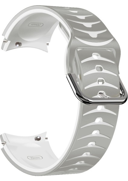 Samsung Galaxy Watch 5 Pro 45MM Gri+Beyaz Için Silikon Watch Band (Yurt Dışından) fiyatları
