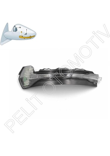 Audi A3 Sol Ayna Sinyali 8V0949101B (2013-2021) Orjinal