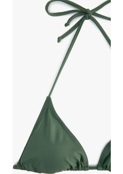 Astarlı Pedli Ipli Üçgen Bikini Üstü