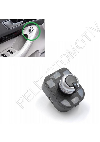 Audi A6 Ayna Ayar Düğmesi 8E0959565A (2005-2008) Orijinal